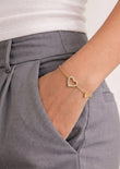 Shimmering Heart Bracelet