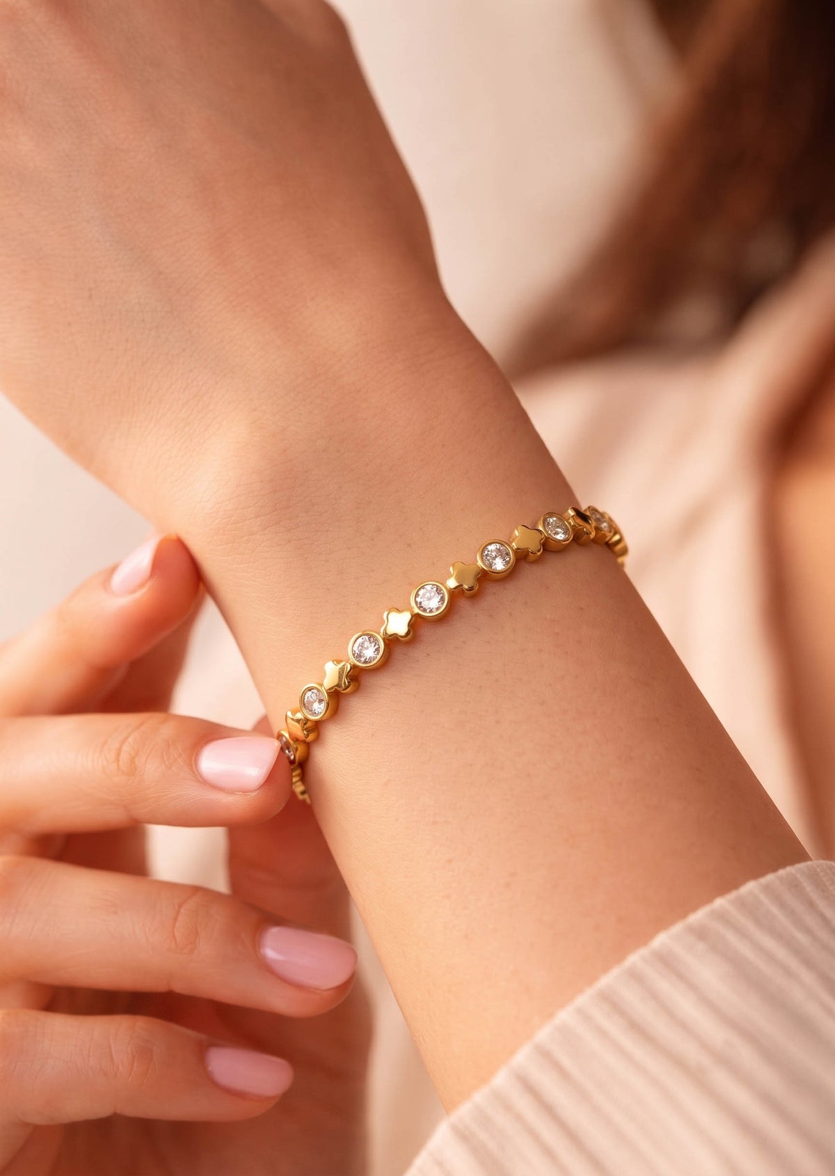 Astral Cascade Solid Bracelet