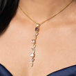 Tulip Blue Pink Necklace