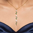 Tulip White Green Necklace