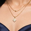 Bling Bloom Double Chain Necklace