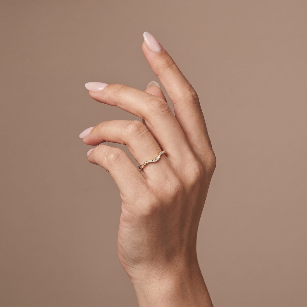 Gilded Curve Ring